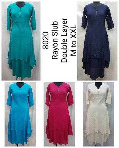 Plain Rayon Kurti Plain Rayon Kurti