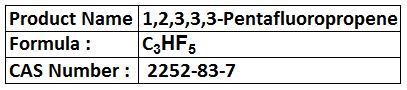 1,2,3,3,3-Pentafluoropropene 1,2,3,3,3-Pentafluoropropene