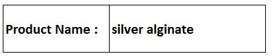 silver alginate silver alginate