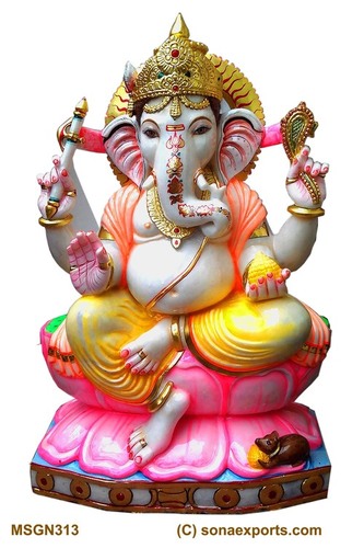 Marble Lord Ganesh Moorti Marble Lord Ganesh Moorti