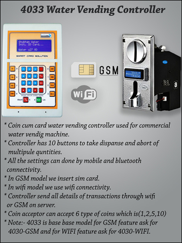 Water Vending Controller Coin Based Water Vending Controller Coin Based